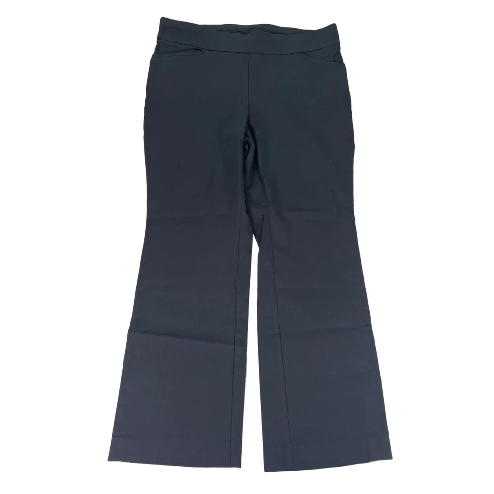 Chico's Women's Black Perfect Stretch Pull On Pants - 2 Short/US 12 Short